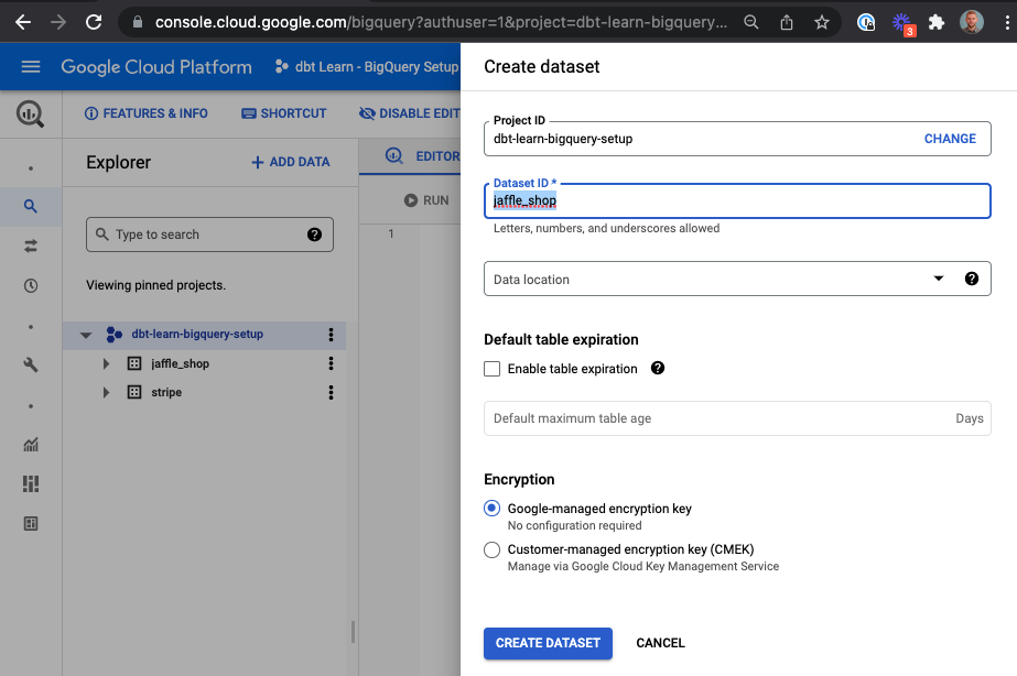 Bigquery Create Dataset ID Bigquery Create Dataset ID
